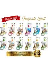 Set de parfumuri de cameră Pure Life City Collection, pachet de 12, 120 ml