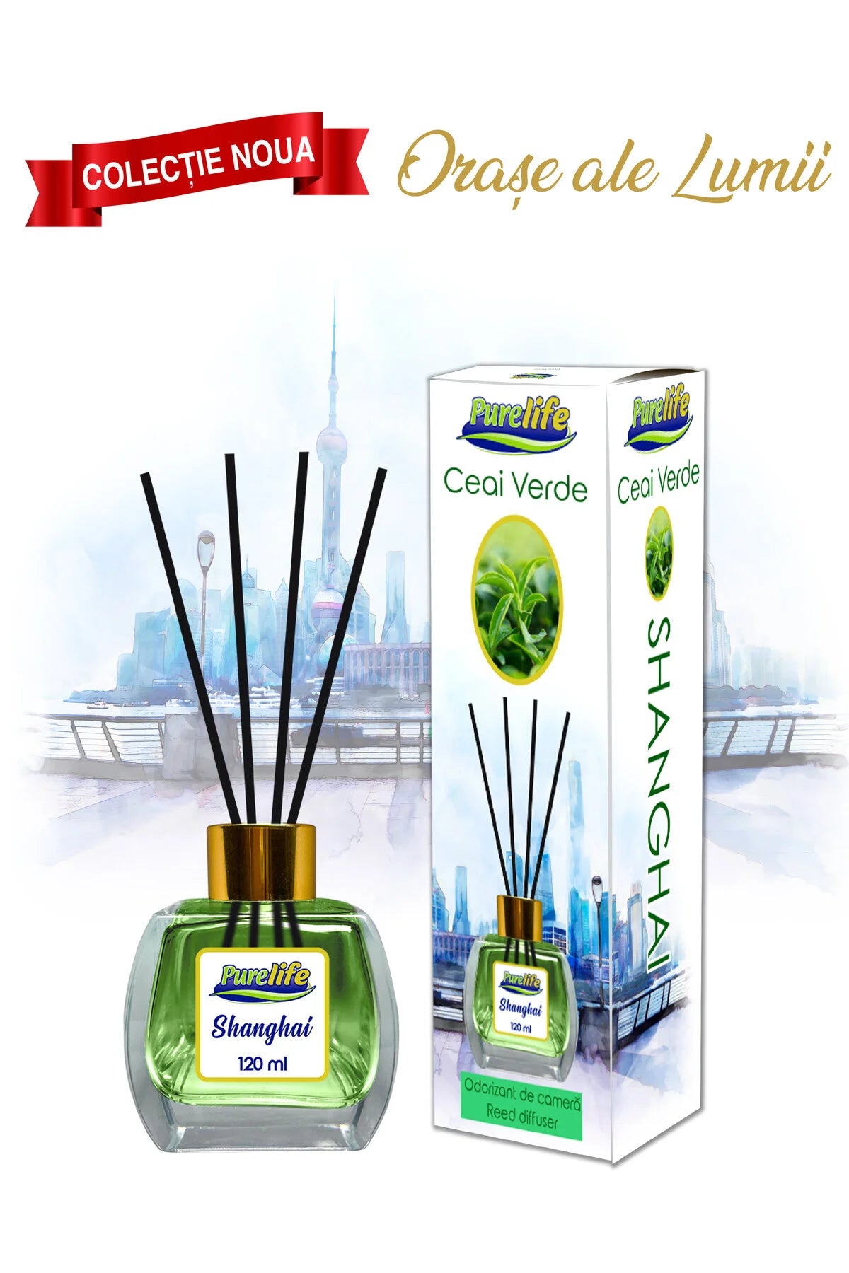 Parfum de cameră Pure Life Shanghai Green Tea 120 ml