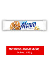 Monro Sandwich Biscuit Vanilie 50g x 24 Bucăți