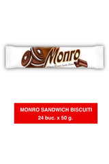 Monro Sandwich Biscuit Cacao 50g x 24 Bucăți