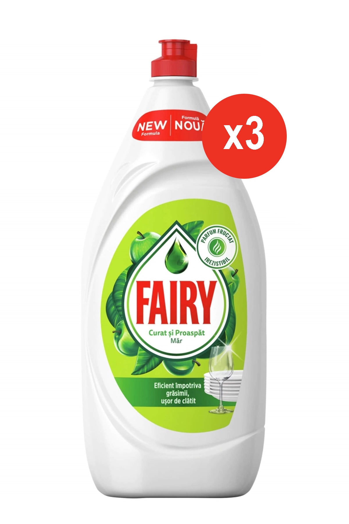 LIQUID DISH DETERGENT 750ML APPLE X 3