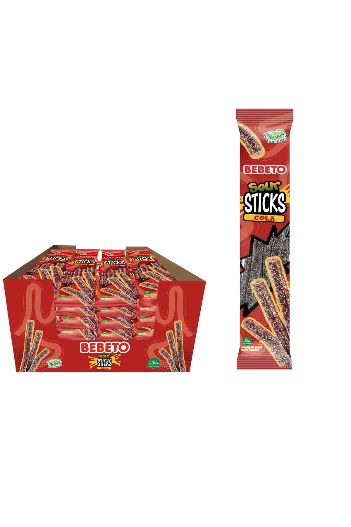 Sour Stick – Cola – 30g x 24 Bucati