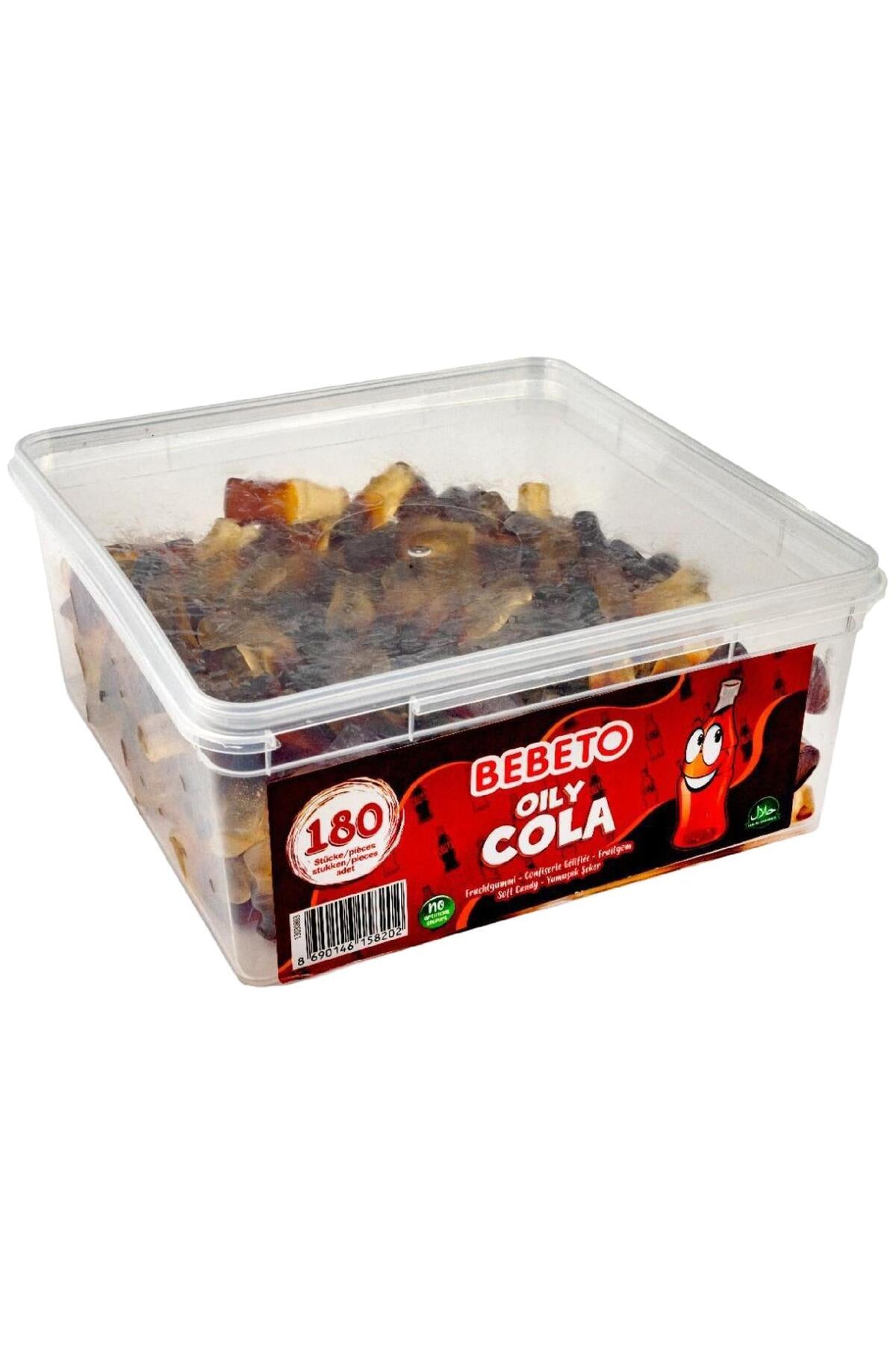 Oily Cola Gummy Candy 180 Pcs 1080g Tub