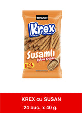 Krex cu Susan Sesame Stick Crackers – 40g x 24 Pack Display Box
