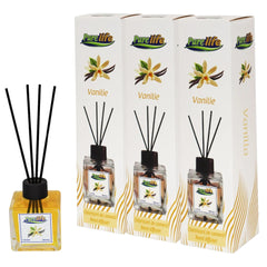 PureLife Set 3 x Odorizant de cameră cu bețișoare PureLife – Vanilie – 120 ml