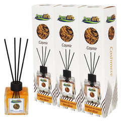PureLife Set 3 x Odorizant de cameră cu bețișoare PureLife – Cașmir – 120 ml