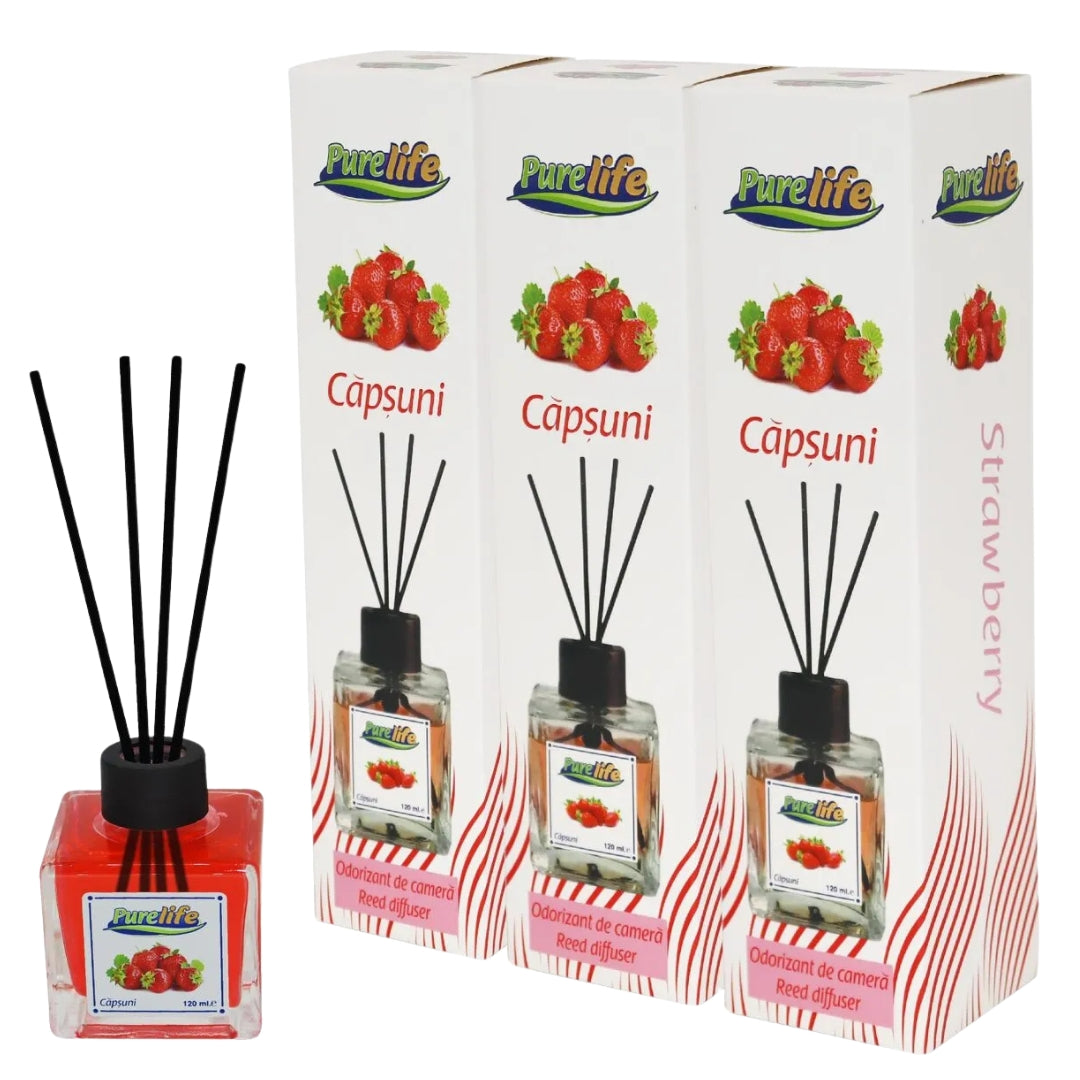 PureLife Set 3x Odorizant PureLife – Capsuni – 120 ml