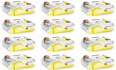Babysoft Șervețele umede pentru bebeluși cu parfum de lămâie, cutie cu 72 de bucăți x 12 pachete