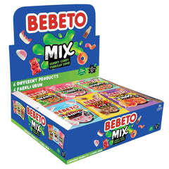 BEBETO Jelido Jeleuri Gumate Mix – 20g x 36 Bucăți - Diverse Arome Fructate, Ambalate Individual