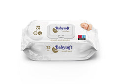 BABY SOFT Servetele umede pentru copii cu capac 72 buc premium