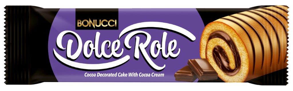 BONUCCI DOLCE ROLE Rulada de vanilie cu crema de cacao 50 gr