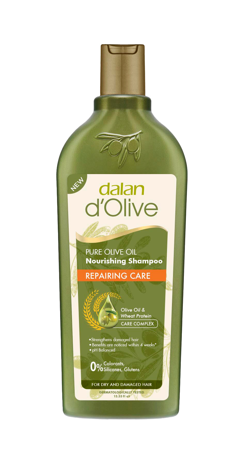 DALAN D'Olive Sampon reparator olive oil & wheat protein 400 ml