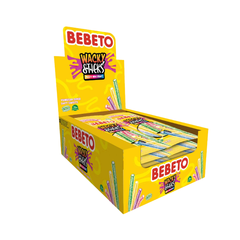 BEBETO Wacky Sticks Tutti Frutti - 75g x 12