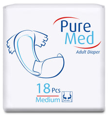 PURE MED Scutece incontinenta adulti medium, 18 buc