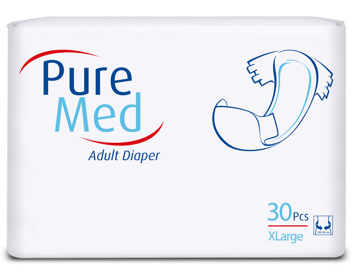 PURE MED Scutece incontinenta adulti Xlarge, 30 buc