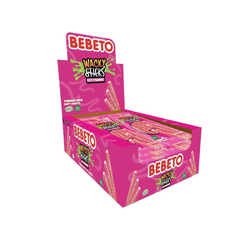 BEBETO Wacky Sticks Căpșuni - 75g x 12