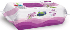 PURE Servetele umede cu liliac cu capac 120 buc
