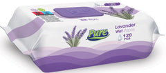 PURE Servetele umede cu lavanda cu capac 120 buc