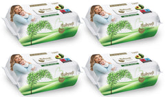 Set 4 pachete s Servetele umede Babysoft 120buc./pachet cu aroma de avocado