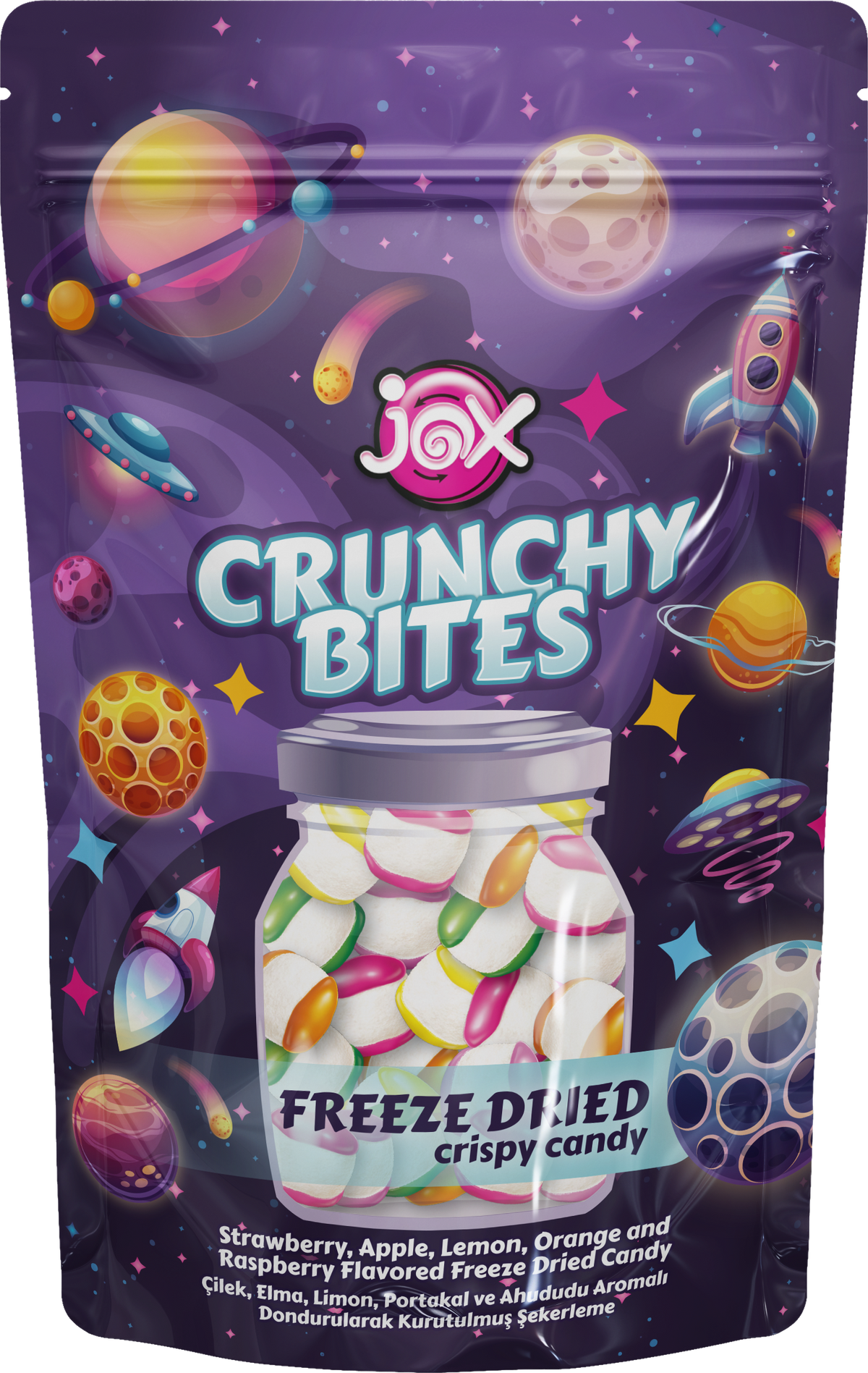 Crunchy Bites Bomboane crocante liofilizate diverse arome 50 gr x 10 buc