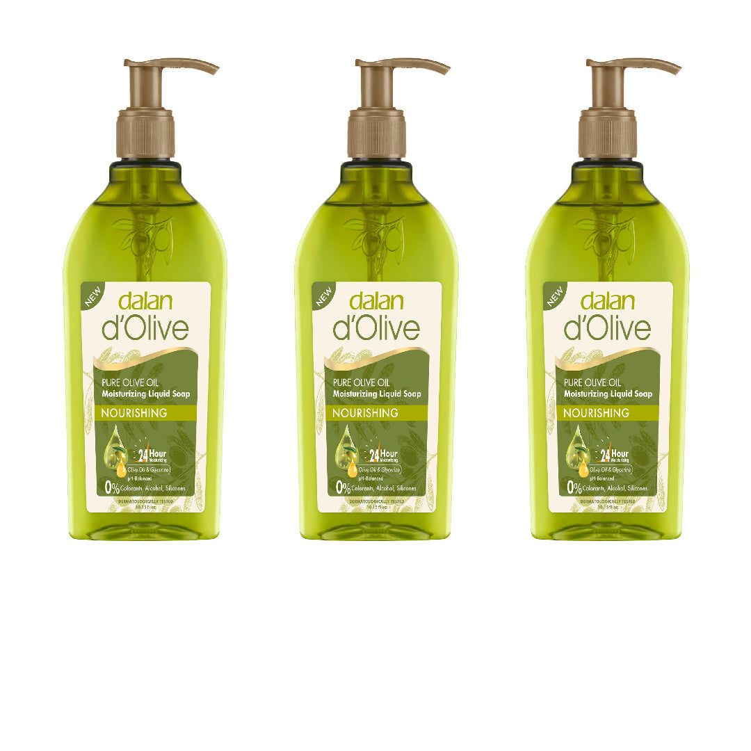 Dalan d’Olive – Set 3 Bucăți Săpun Lichid