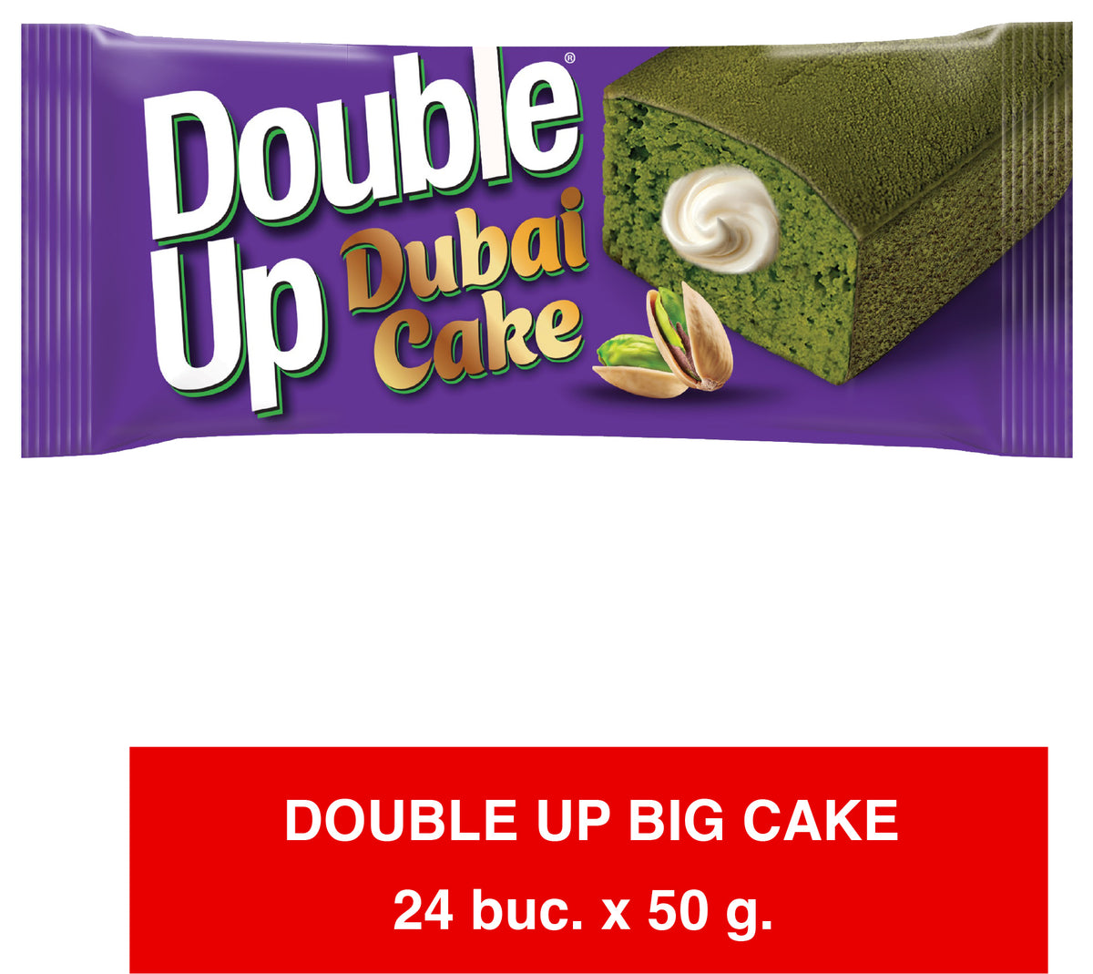 Mert Prăjitură cu ciocolată Double Up Dubai 24 buc x 50 g
