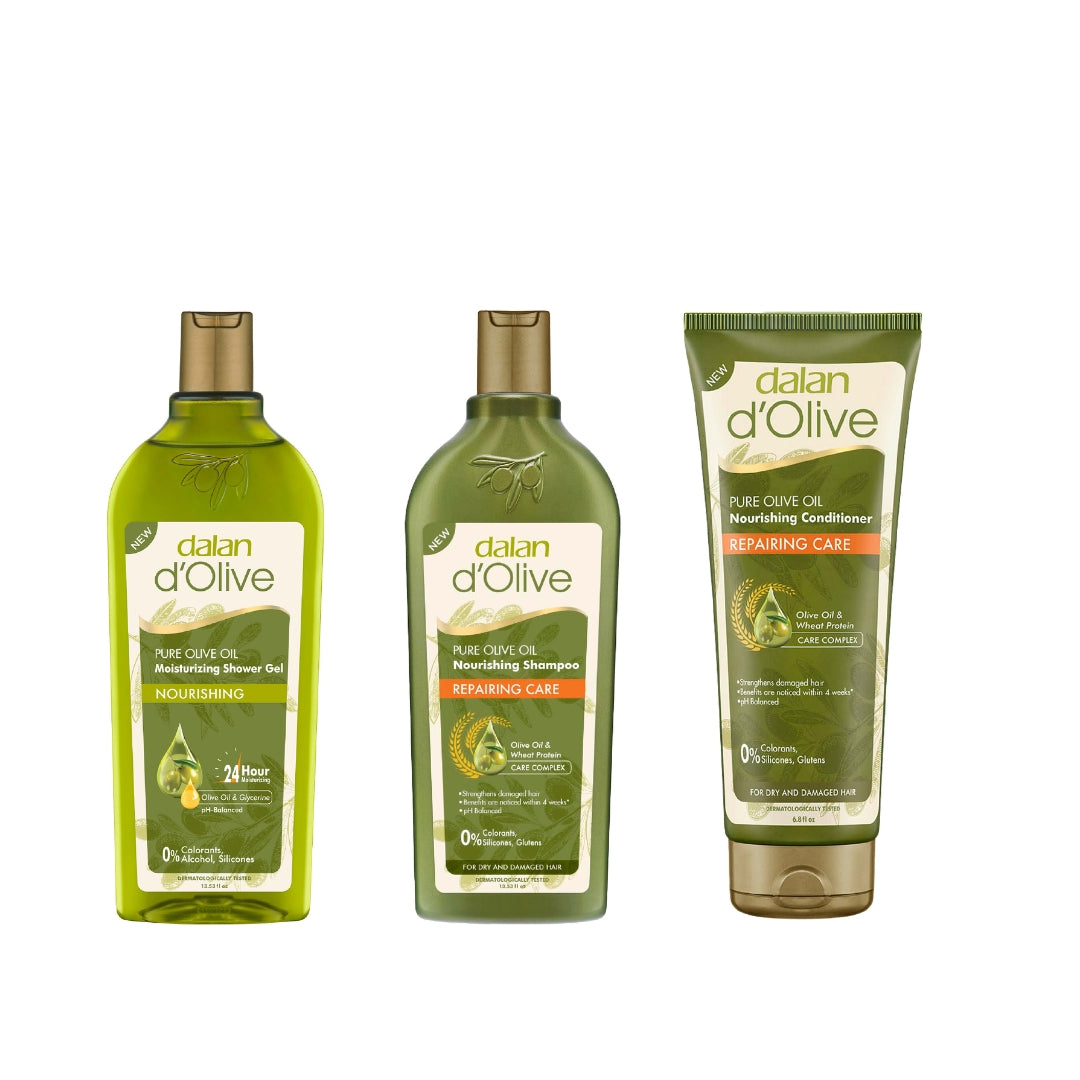 Dalan d’Olive – Set 3 gel de dus,sampon,balsam
