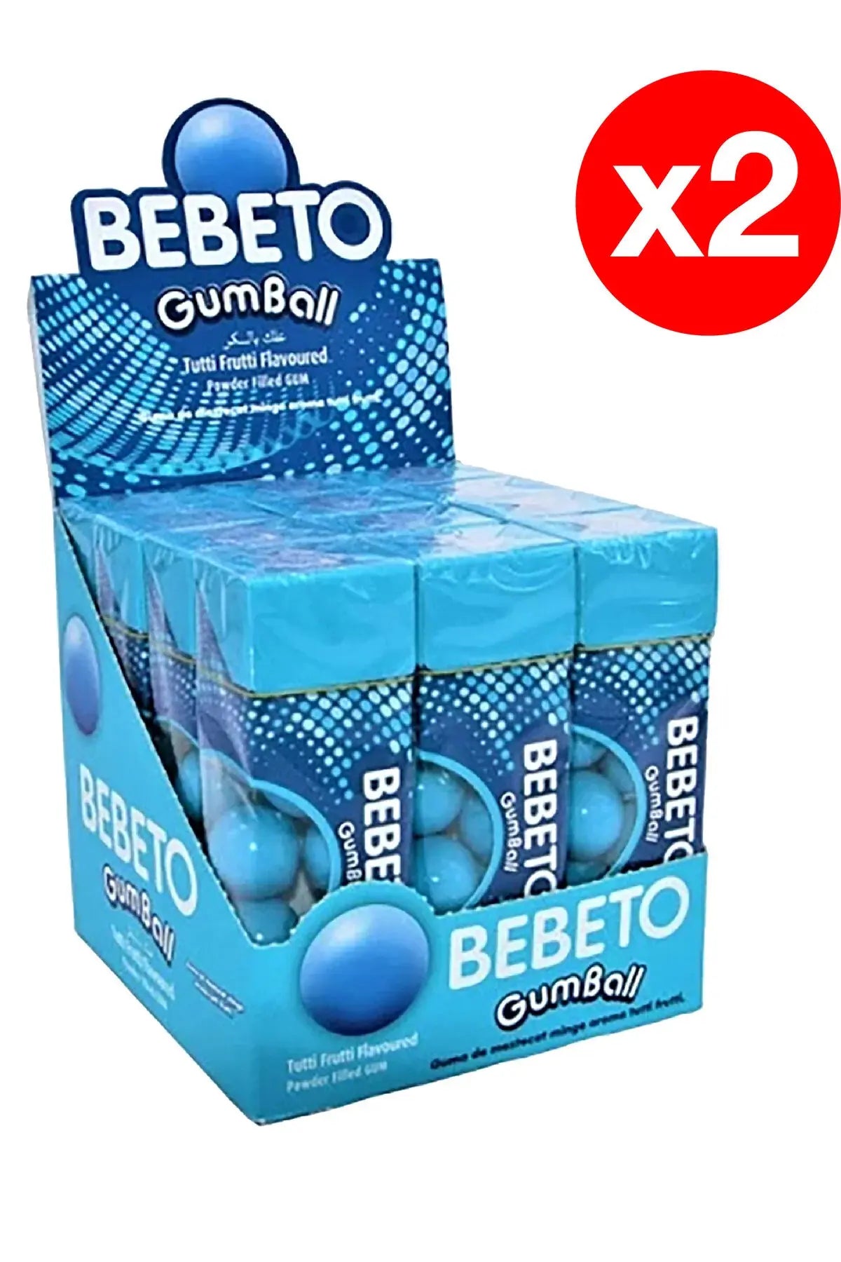 Gumball – Bomboane gumate cu aromă Tutti Frutti – 30g x 12 x 2 pachete