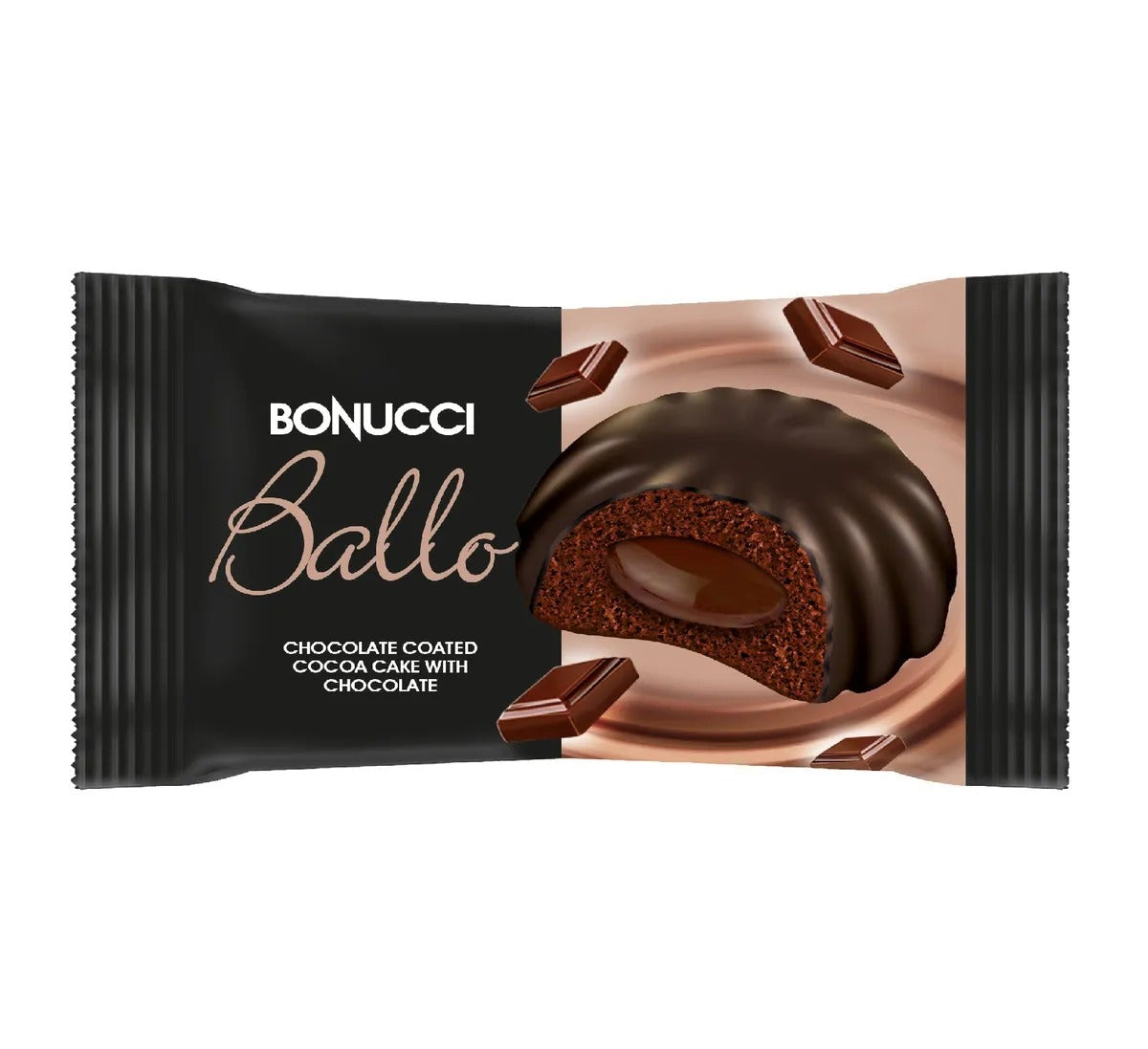 Ballo – Prajitura cu cacao, glazura de ciocolata si crema de ciocolata 45g x 24 bucati