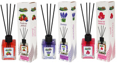 PureLife Odorizant de camera cu betisoare PureLife – 120 ml, Set 3 arome guma de mestecat, fructe de padure, zambila