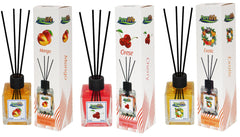 PureLife Odorizant de camera cu betisoare PureLife – 120 ml, Set 3 arome (Mango, Exotic, Cirese)