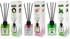 PureLife Odorizant de camera cu betisoare PureLife – 120 ml, Set 3 arome (Menta, Gradina Visurilor, Orhidee)
