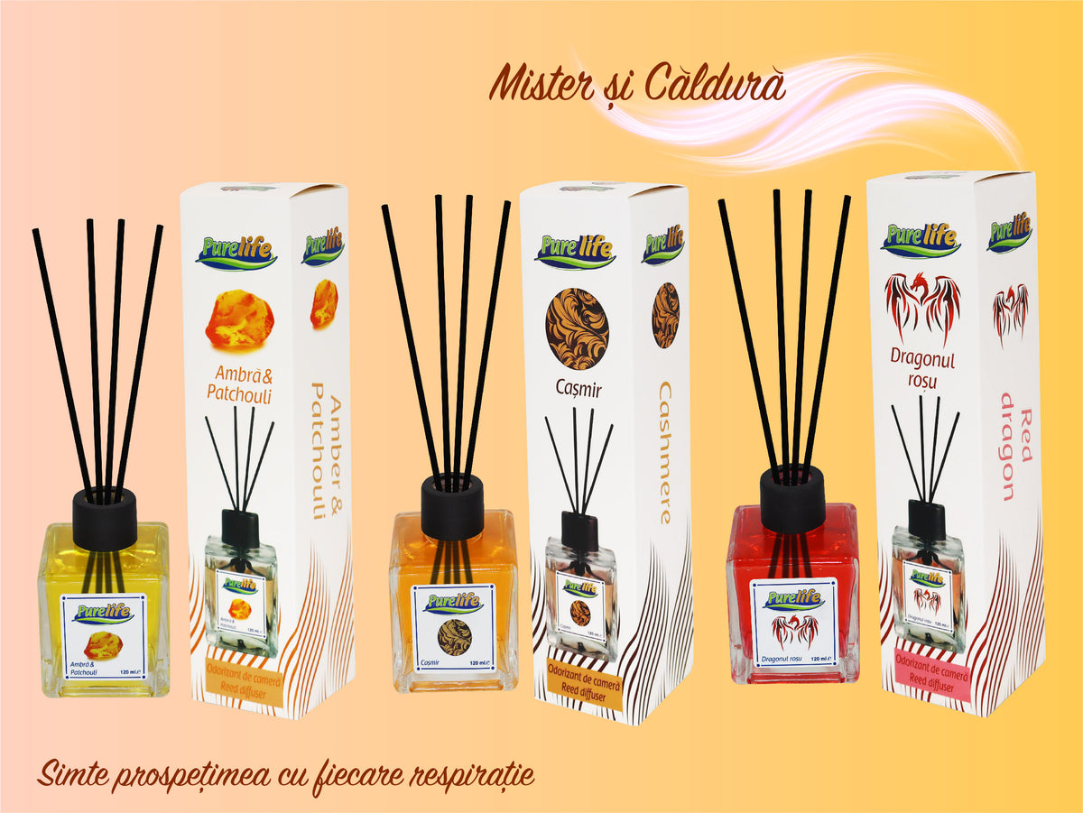 Pachet Promo 3x Odorizant de Camera cu betisoare Pure Life