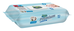 PURE PREMIUM Servetele umede pentru copii cu capac 64 buc