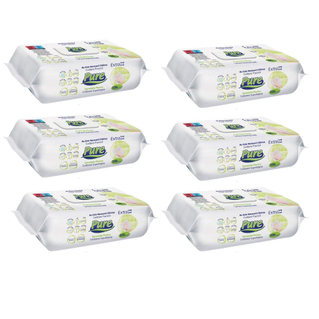 Pachet Promo Servetele Pure- SET 6 BUC (Citrice)